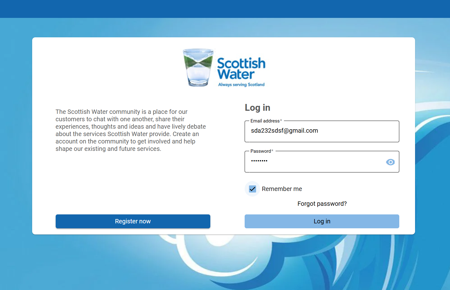Scottish Water Community Review Benefits and Surveys